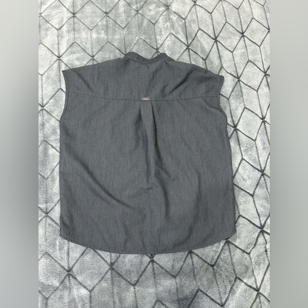 FIGS Rafaela Oversized Scrub Top Graphite XS